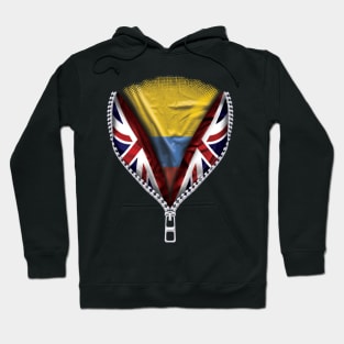 Colombian Flag  Colombia Flag zipped British Flag - Gift for Colombian From Colombia Hoodie